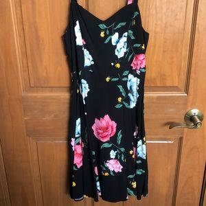 black floral sundress
